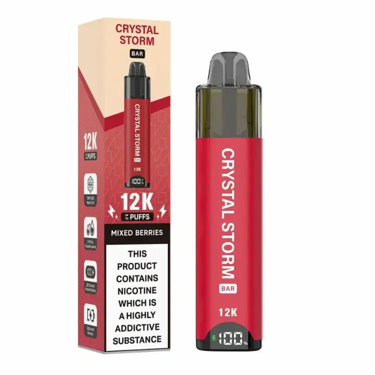 Crystal Strom Bar 12k Vape Kit Mix Berry Flavour 