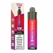 Crystal Strom Bar 12k Vape Kit Strawberry Raspberry Cherry Ice Flavour