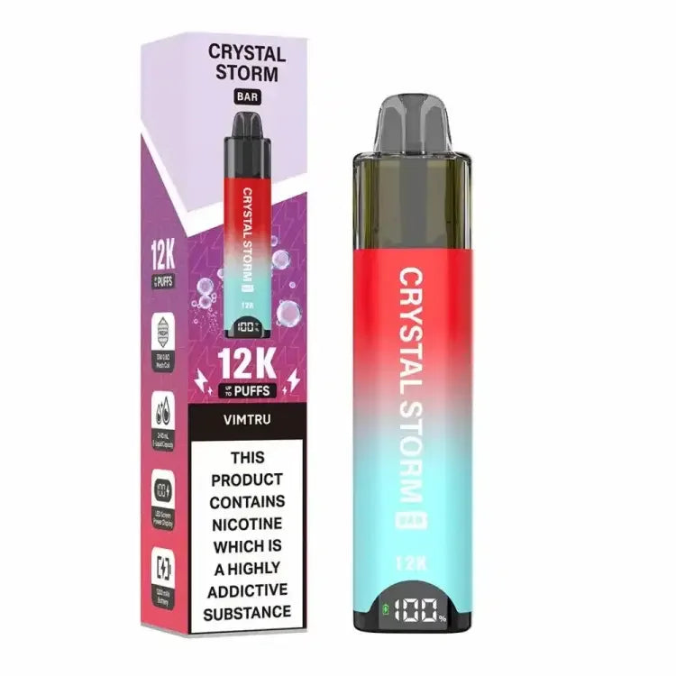 Crystal Strom Bar 12k Vape Kit Vimtru Flavour
