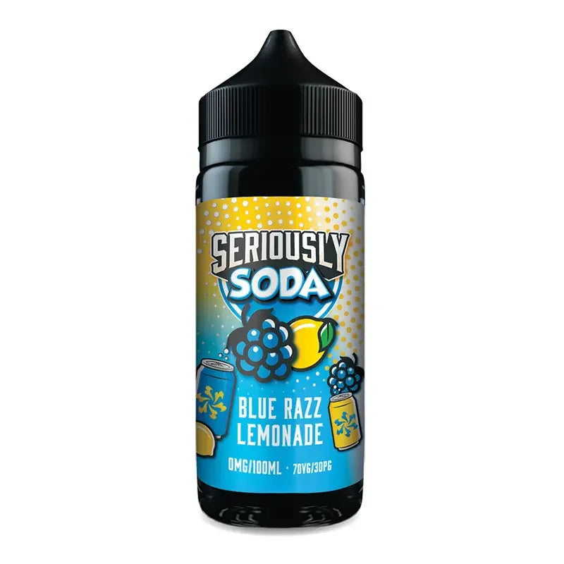 Doozy Seriously Soda 100ml Shortfill E-liquid Blue Razz Lemonade Flavour