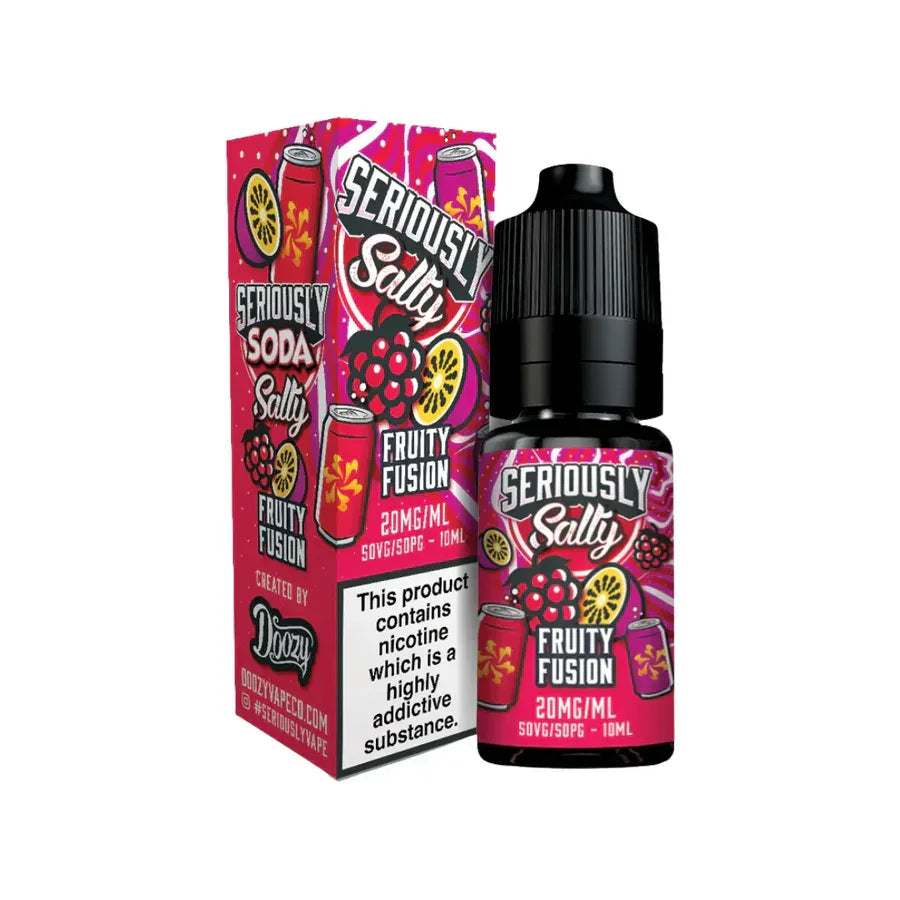 Doozy Seriously Soda 10ml Nic Salt E-liquid Fruity Fusion Salt Flavour