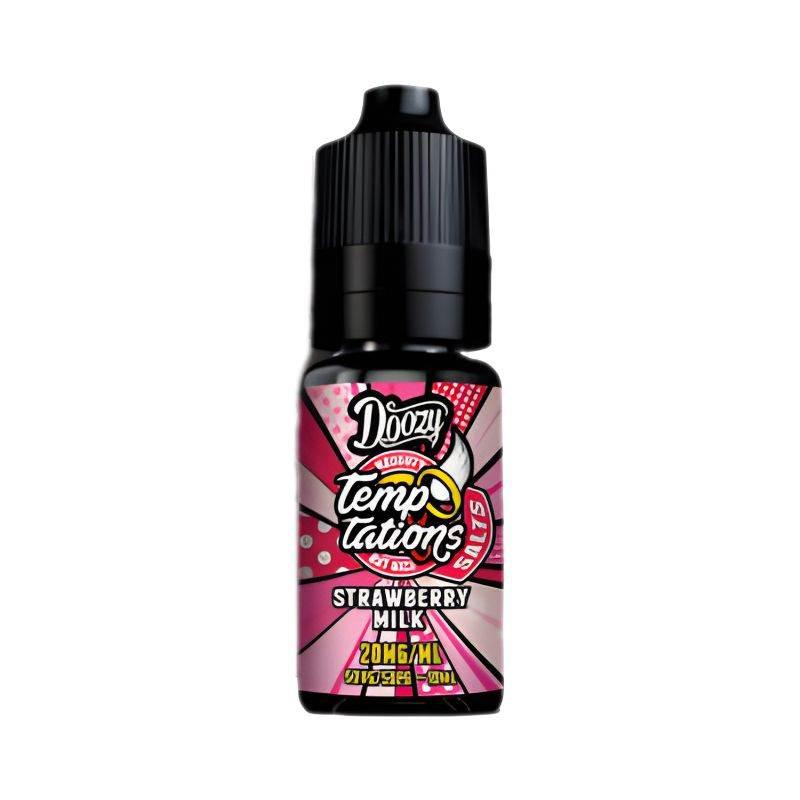 Doozy Temptations Nic Salt E-liquid Strawberry Milk Flavour