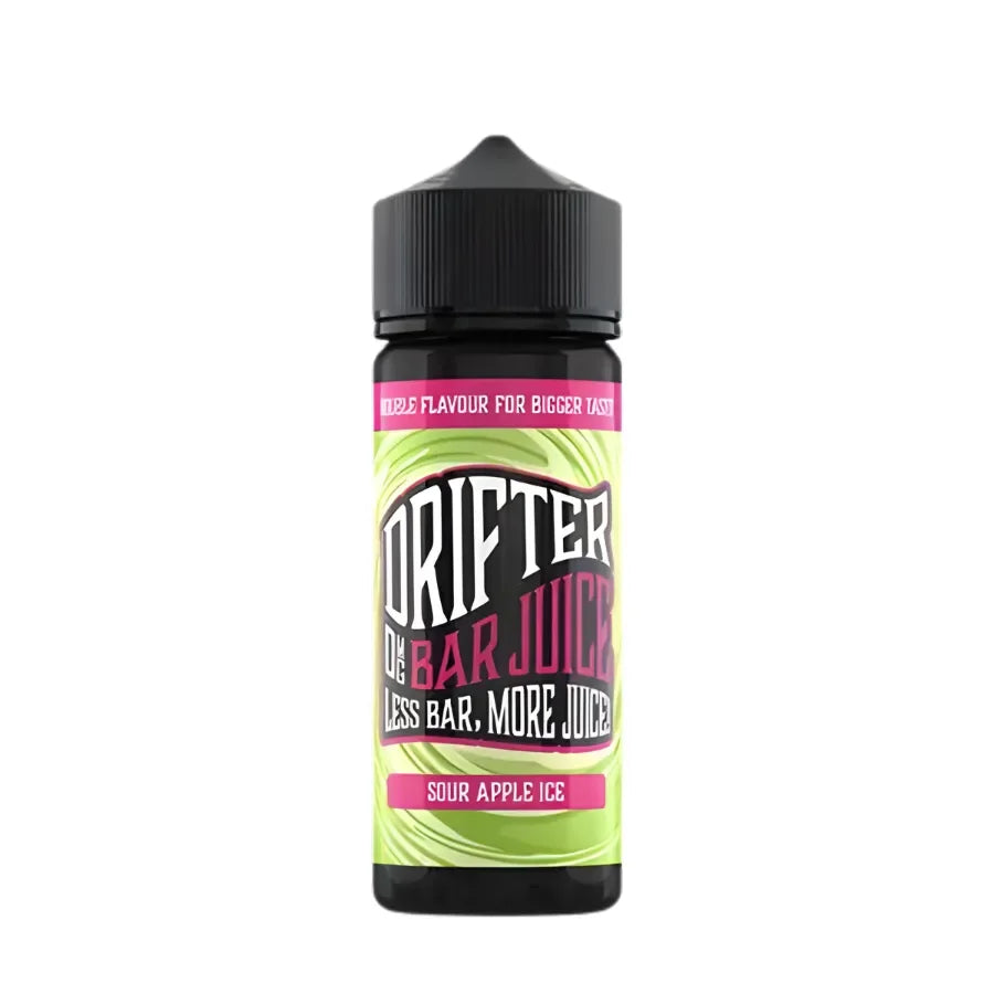 Drifter Bar Juice 100ML Shortfill Vape Liquid Sour Apple Ice Flavour