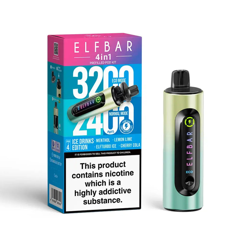 Elf Bar 4 In 1 Prefilled Vape Kit Drinks Edition