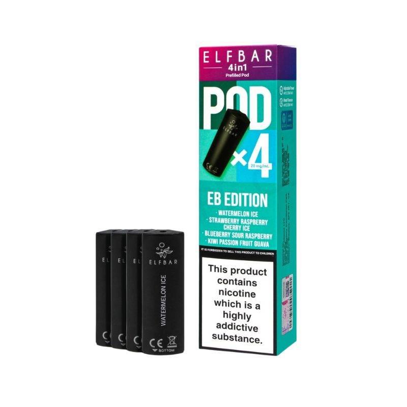 Elf Bar 4 In 1 Pods | All Flavours | 5.49 Any 5 for 25 Elf Bar 4 In 1 Pods | All Flavours | 5.49 Any 5 for 25