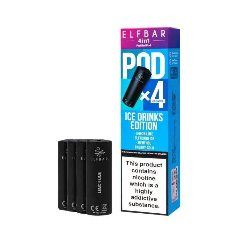 Elf Bar 4 In 1 Prefilled Pods Ice Drinks Edition