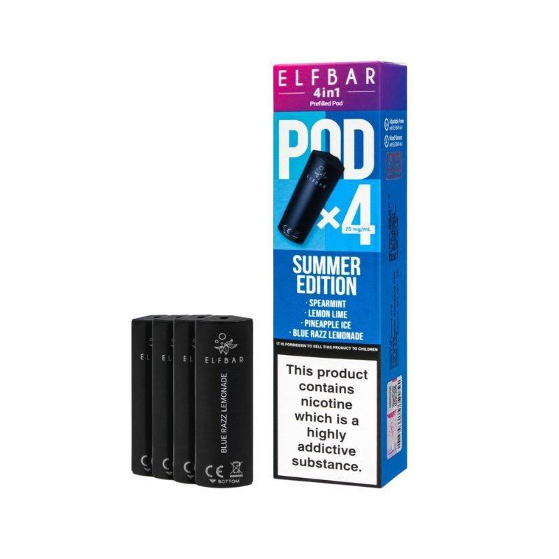 Elf Bar 4 In 1 Pods | All Flavours | 5.49 Any 5 for 25 Elf Bar 4 In 1 Pods | All Flavours | 5.49 Any 5 for 25