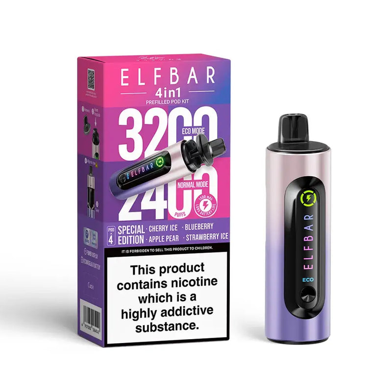 Elf Bar 4 In 1 Prefilled Vape Kit Special Edition