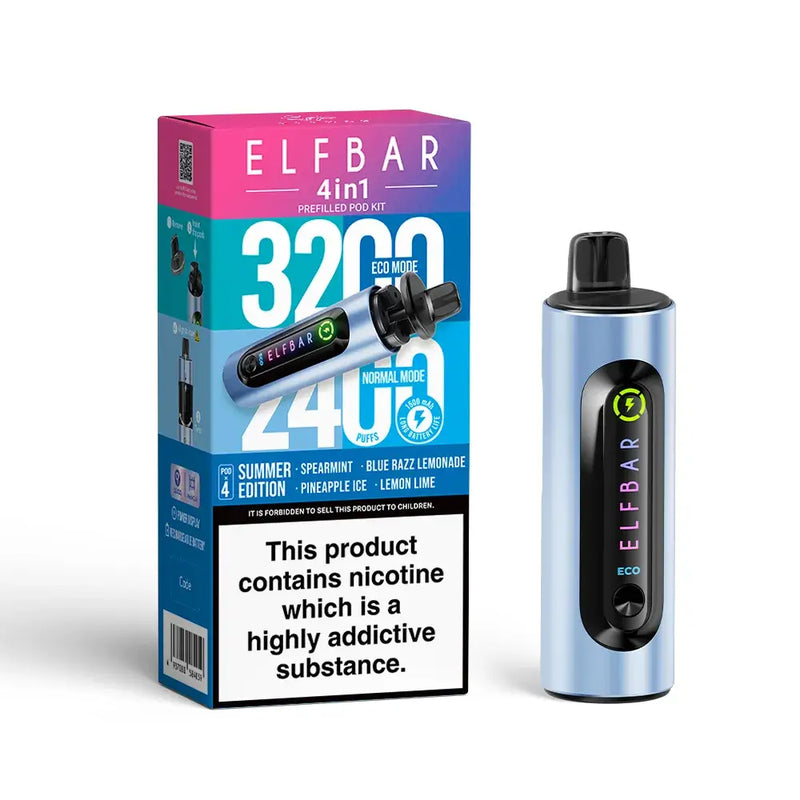 Elf Bar 4 In 1 Prefilled Vape Kit Summer Edition