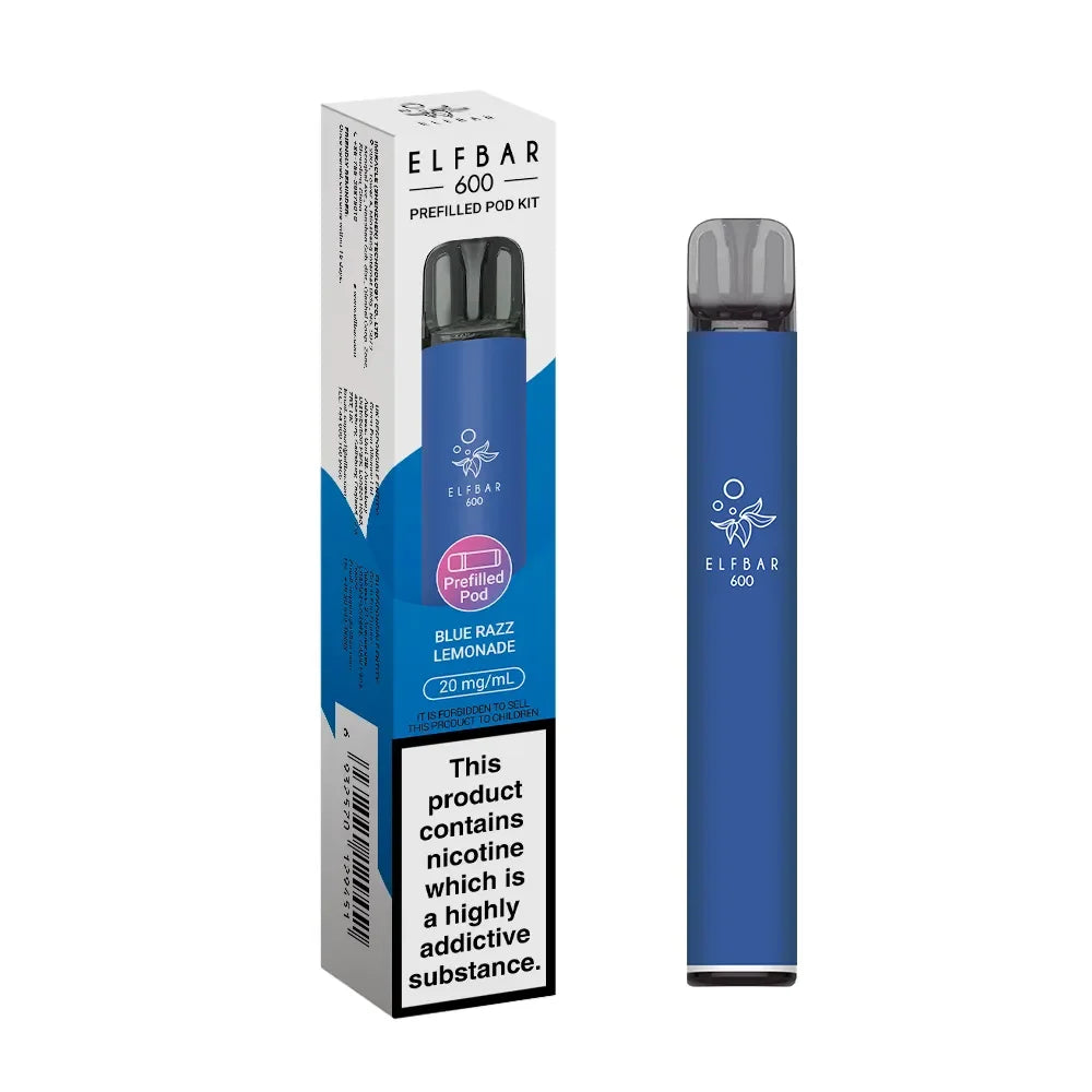 Elf Bar 600 Pod Vape Kit Blue Razz Lemonade Flavour