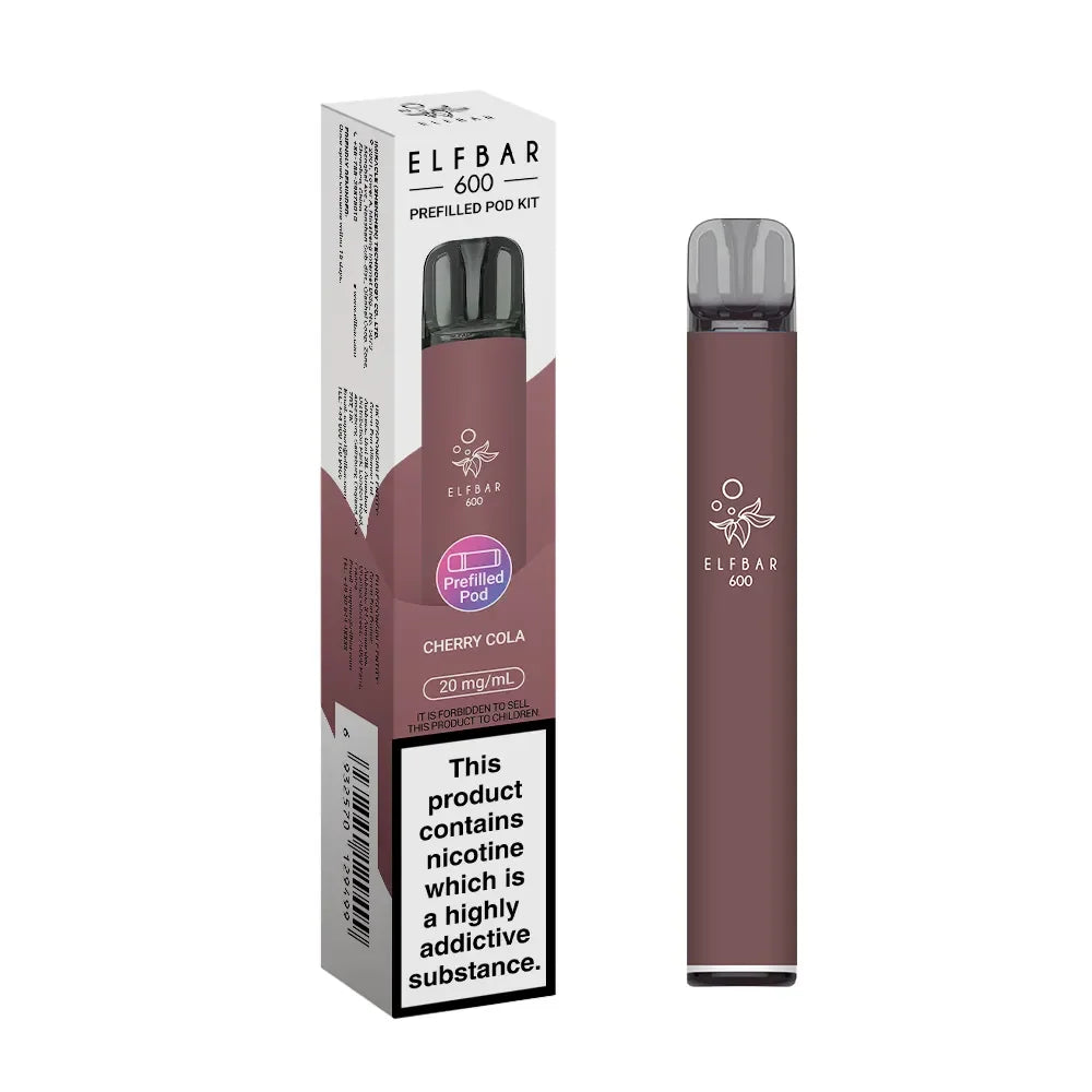 Elf Bar 600 Pod Vape Kit Cherry Cola Flavour