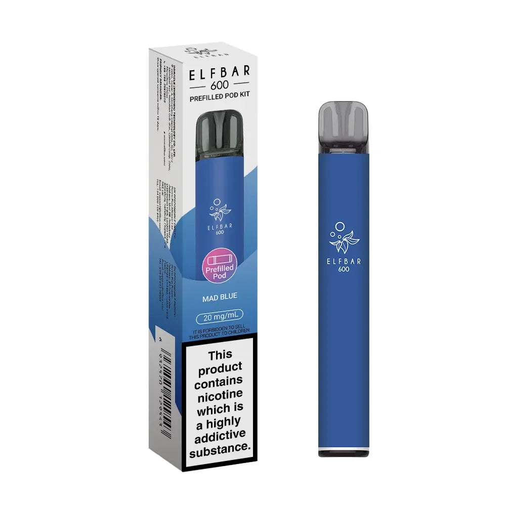 Elf Bar 600 Pod Vape Kit Mad Blue Flavour