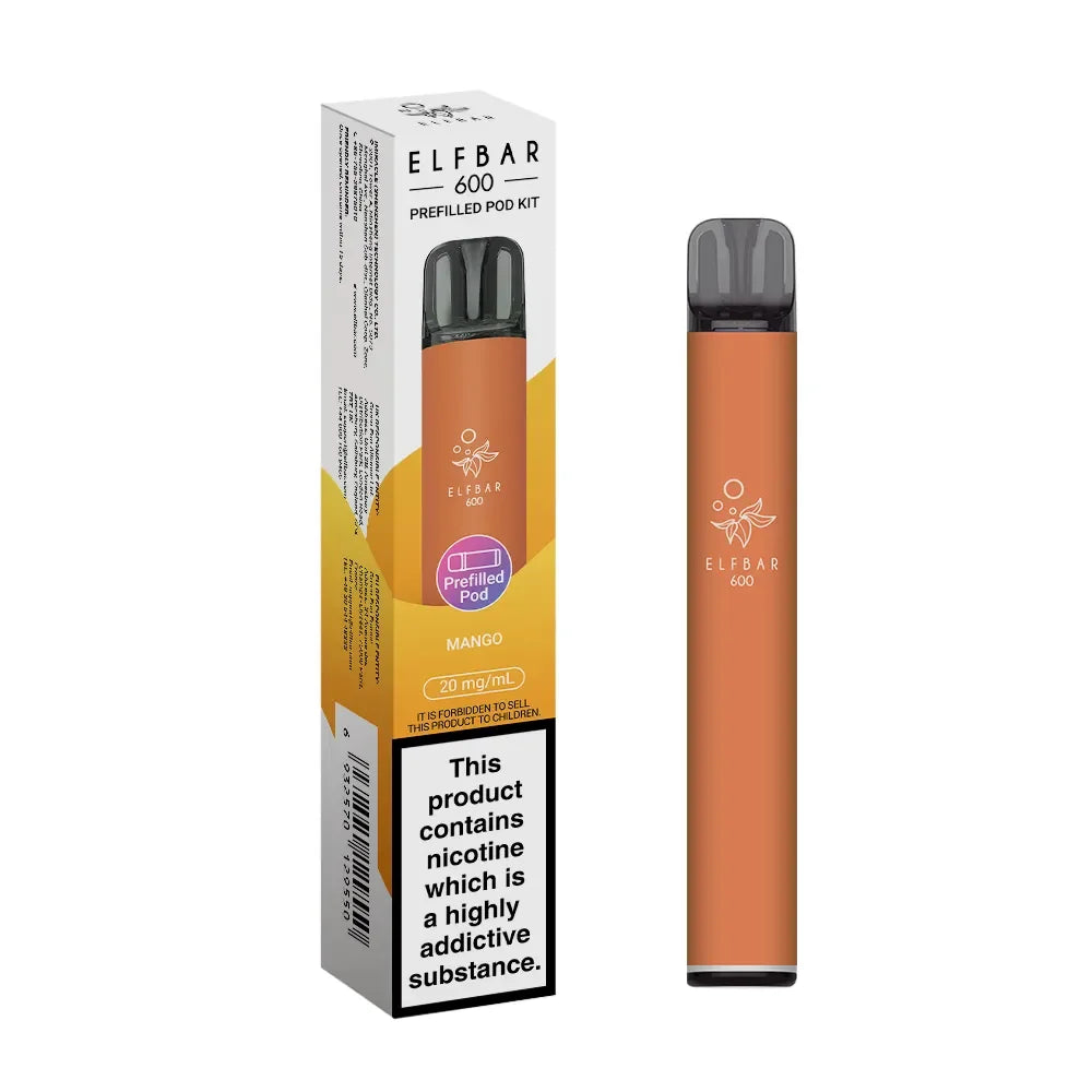 Elf Bar 600 Pod Vape Kit Mango Flavour