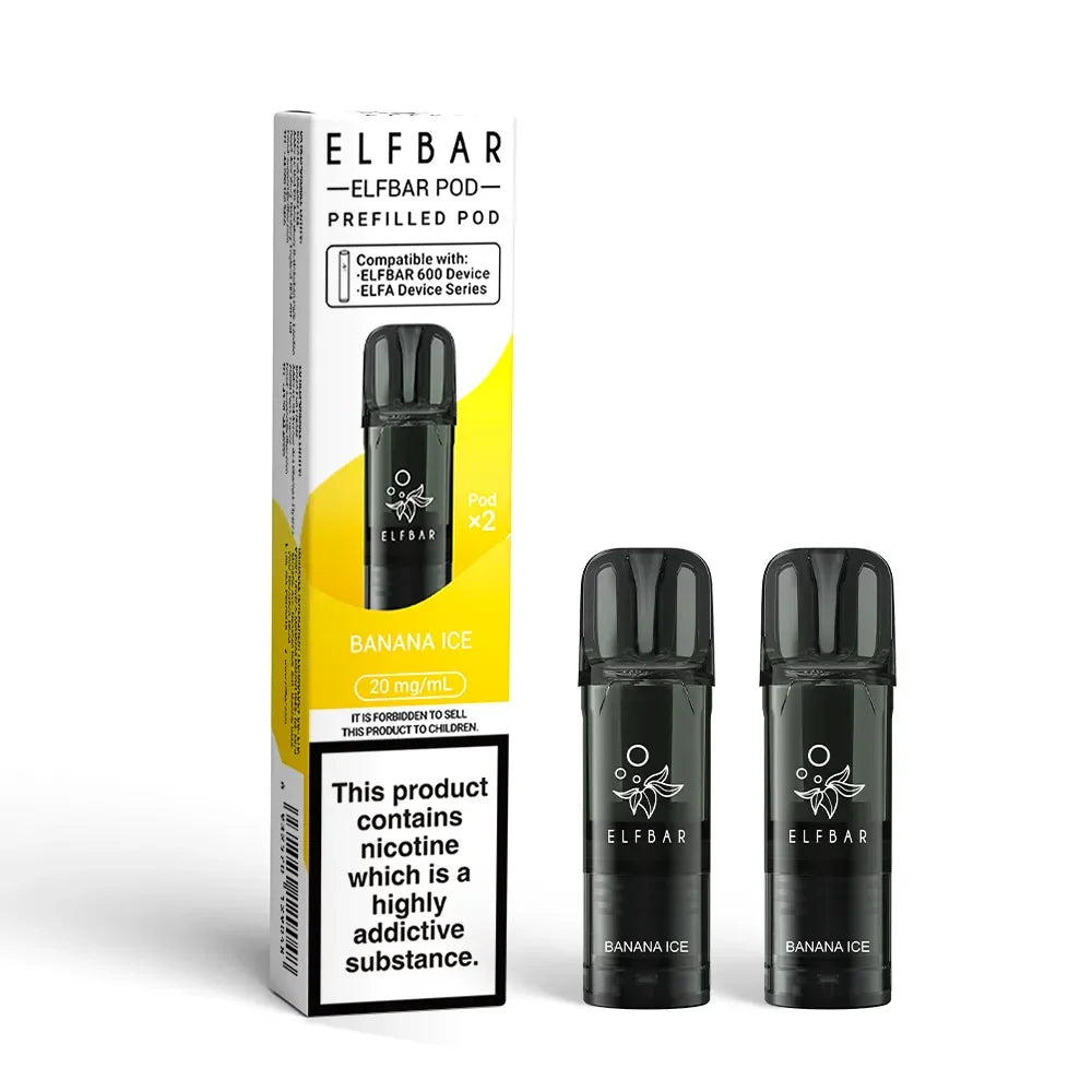 Elf Bar 600 Disposable Vape Pod Banana Ice Flavour