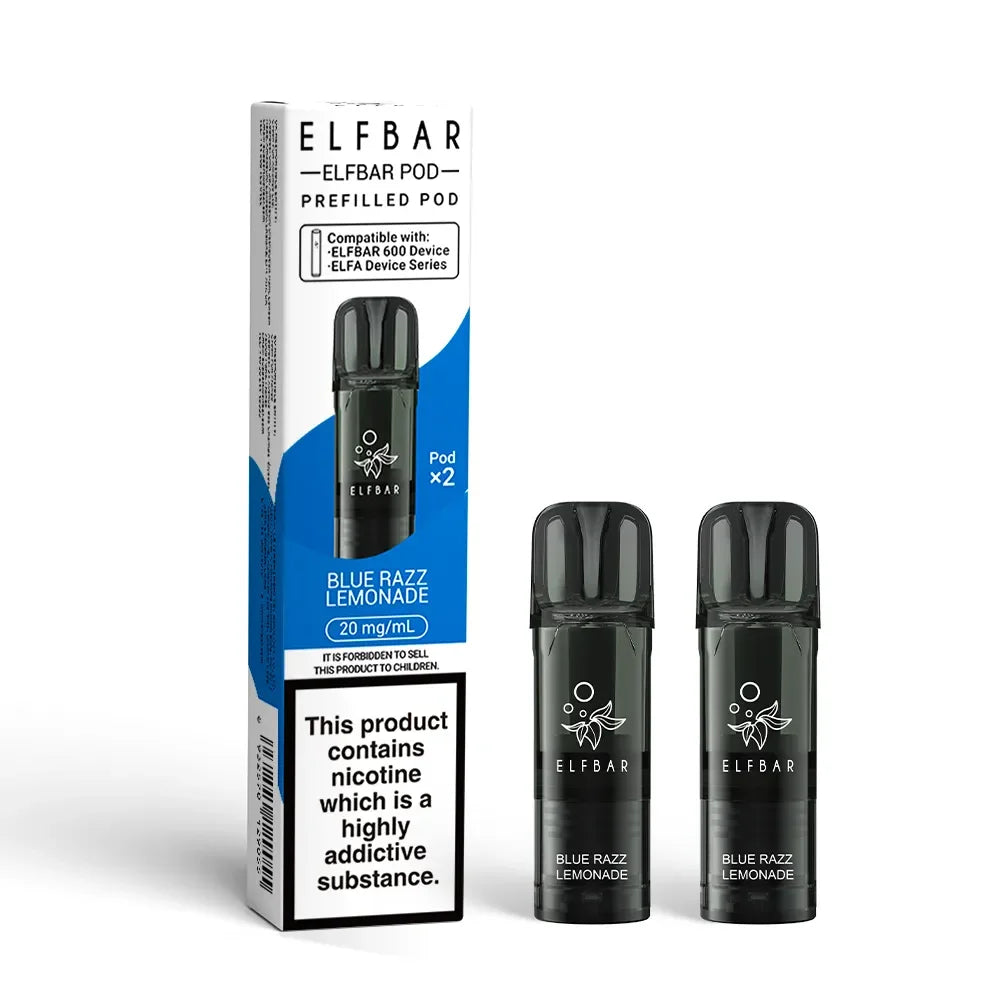 Elf Bar 600 Disposable Vape Pod Blue Razz Lemonade Flavour
