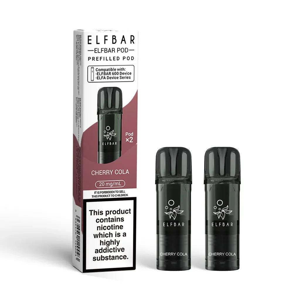Elf Bar 600 Disposable Vape Pod Cherry Cola Flavour