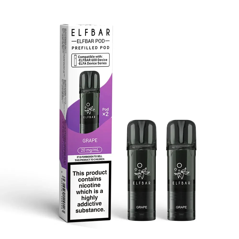 Elf Bar 600 Disposable Vape Pod Grape Flavour