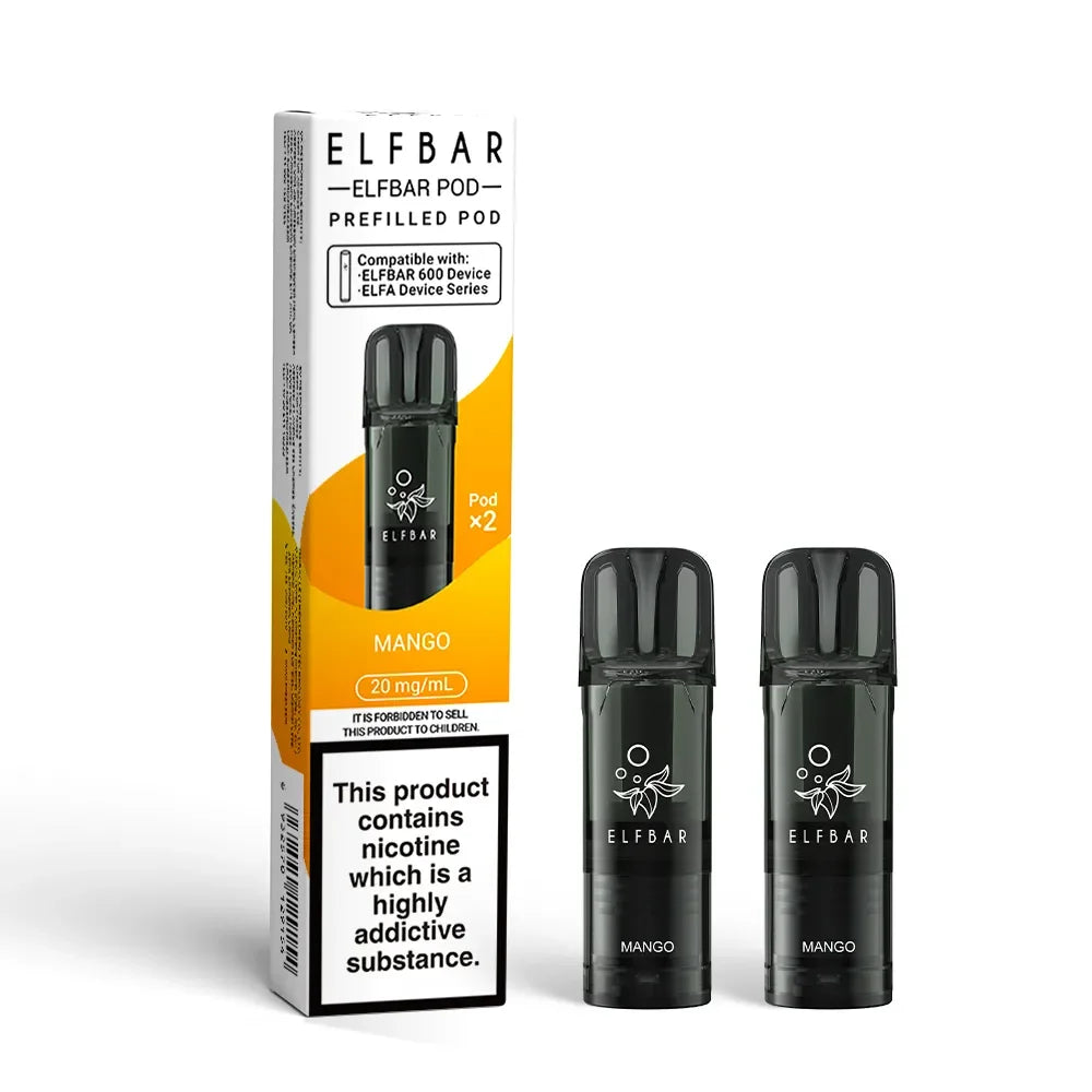 Elf Bar 600 Disposable Vape Pod Mango Flavour