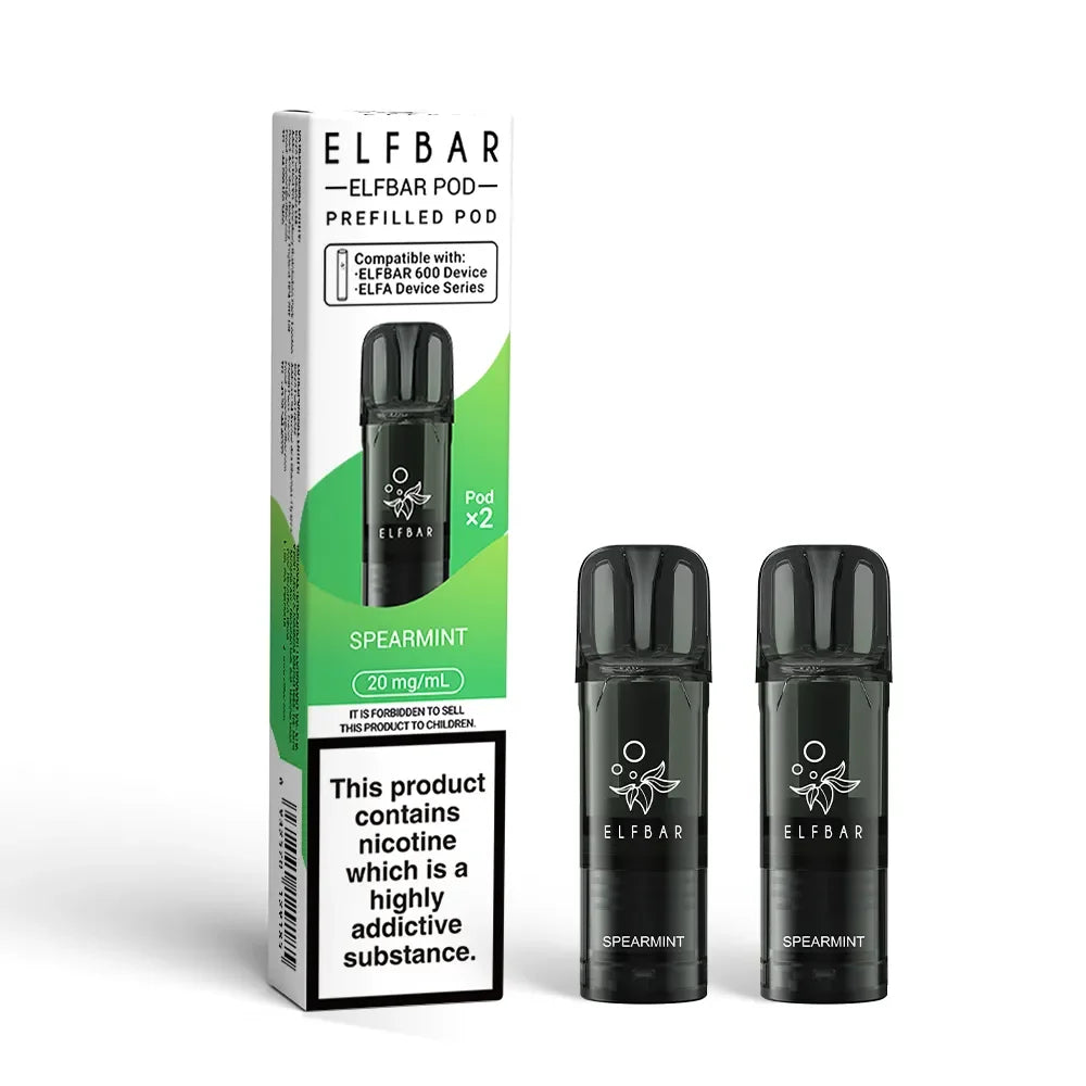 Elf Bar 600 Disposable Vape Pod Spearmint Flavour