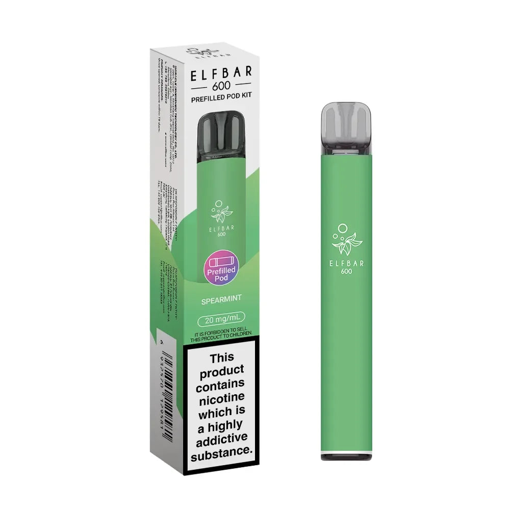 Elf Bar 600 Pod Vape Kit Spearmint Flavour
