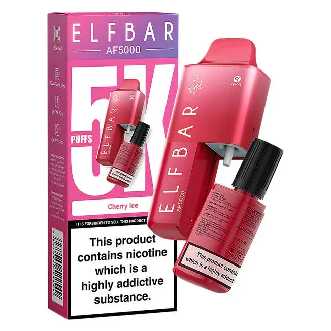 Elf Bar AF5000 Disposable Vape Kit Cherry Ice Flavour