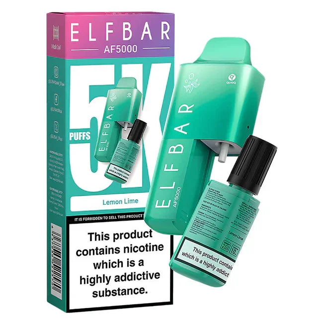 Elf Bar AF5000 Disposable Vape Kit Lemon Lime Flavour