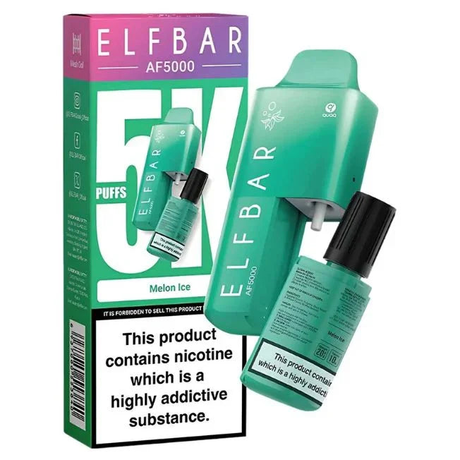 Elf Bar AF5000 Disposable Vape Kit Melon Ice Flavour