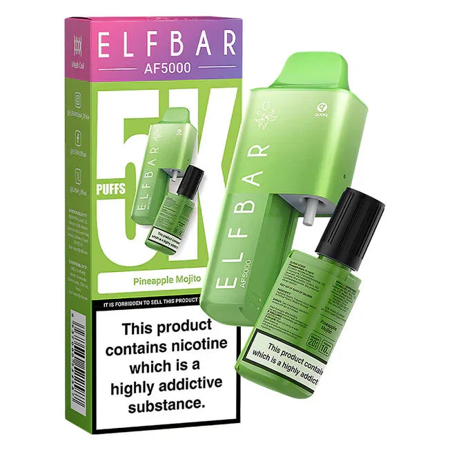 Elf Bar AF5000 Disposable Vape Kit Pineapple Mojito Flavour