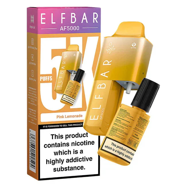 Elf Bar AF5000 Disposable Vape Kit Pink Lemonade Flavour