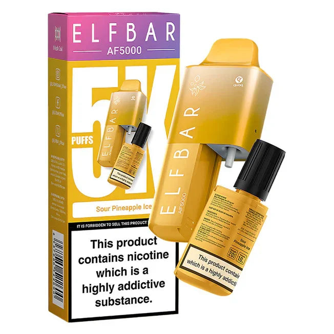 Elf Bar AF5000 Disposable Vape Kit Pineapple Ice Flavour