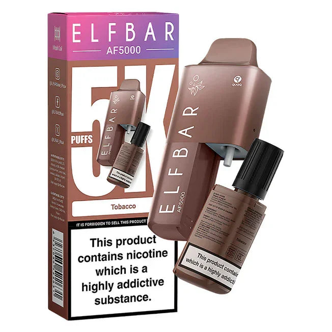 Elf Bar AF5000 Disposable Vape Kit Tobacco Flavour 