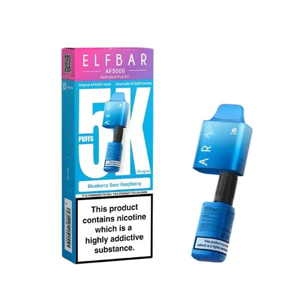 Elf Bar AF5000 Refill Pods Blueberry Sour Raspberry Flavour