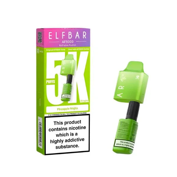 Elf Bar AF5000 Refill Pods Pineapple Mojito Flavour