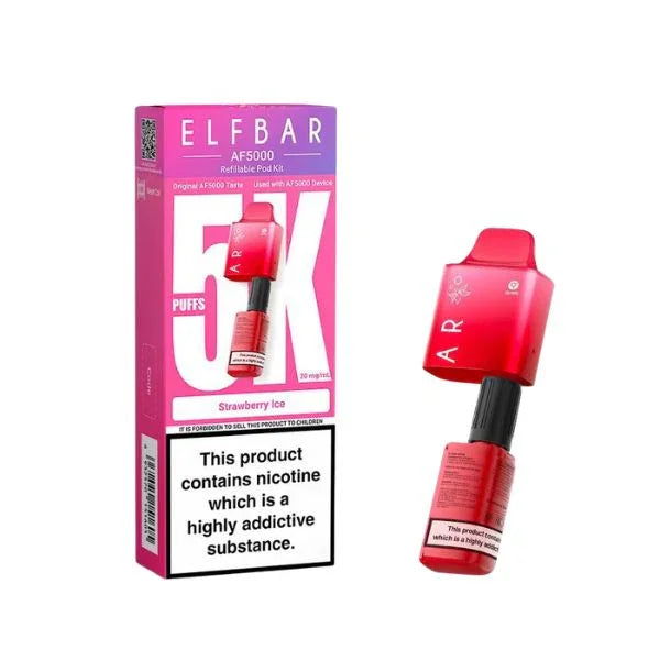 Elf Bar AF5000 Refill Pods Strawberry Ice Flavour