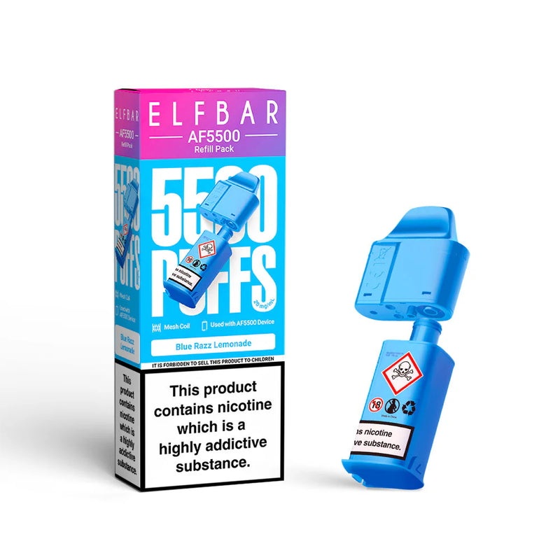 Elf Bar AF5500 Refill Pod Blue Razz Lemonade Flavour