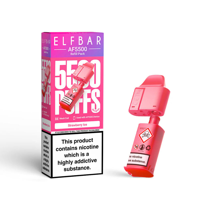 Elf Bar AF5500 Refill Pod Strawberry Ice Flavour