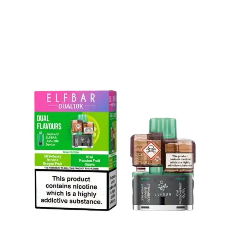 Elf Bar Dual 10k Prefilled Pod Green Edition
