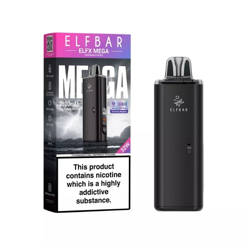 Elf Bar Elfx Mega Vape Black Colour