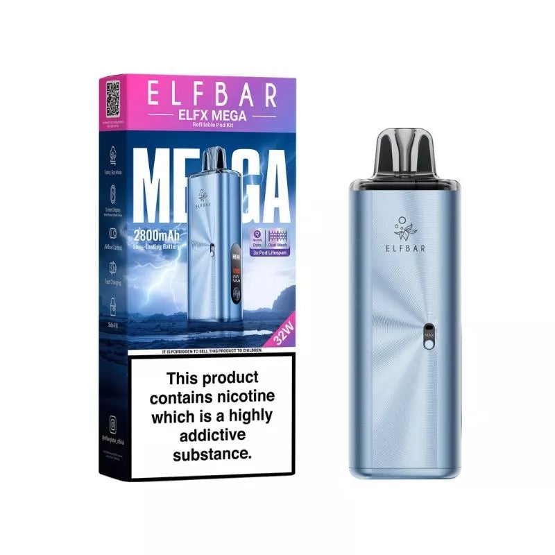 Elf Bar Elfx Mega Vape Cyan Colour