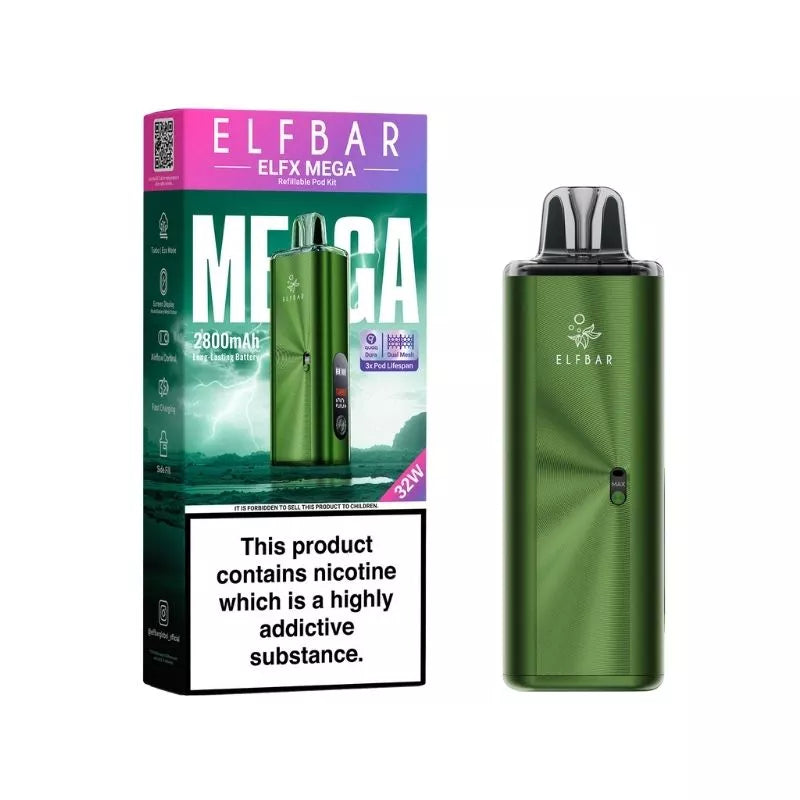Elf Bar Elfx Mega Vape Green Colour