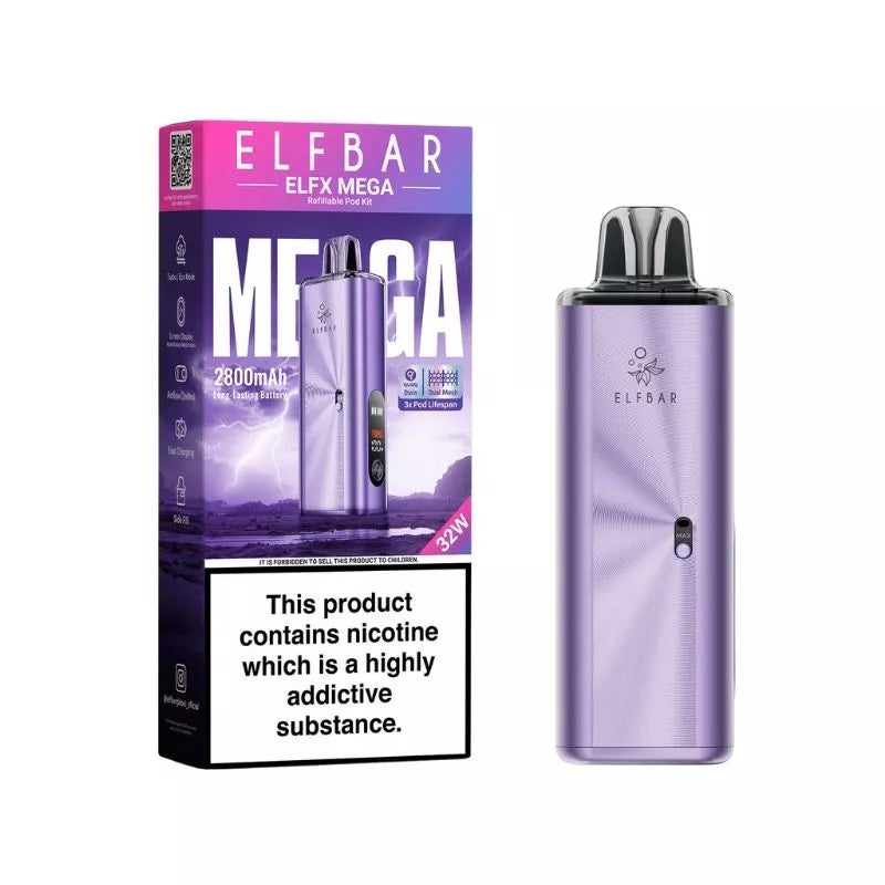 Elf Bar Elfx Mega Vape Purple Colour