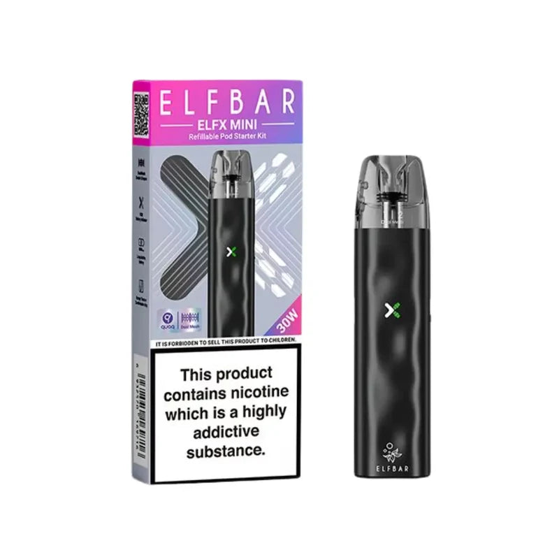 Elf Bar Elfx Mini Vape Black Colour