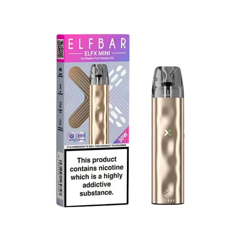 Elf Bar Elfx Mini Vape Gold Colour
