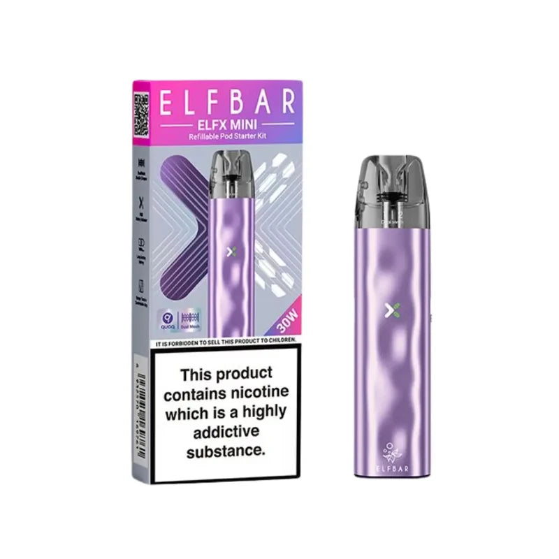 Elf Bar Elfx Mini Vape Lilac Colour