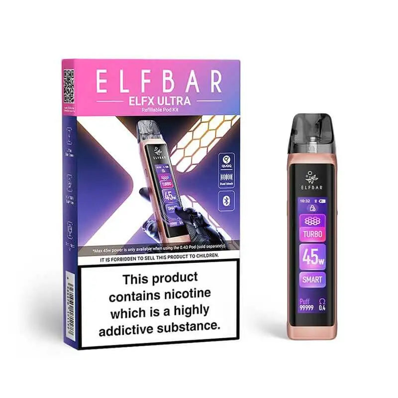 Elf Bar Elfx Ultra Vape Pod Kit Pink Colour