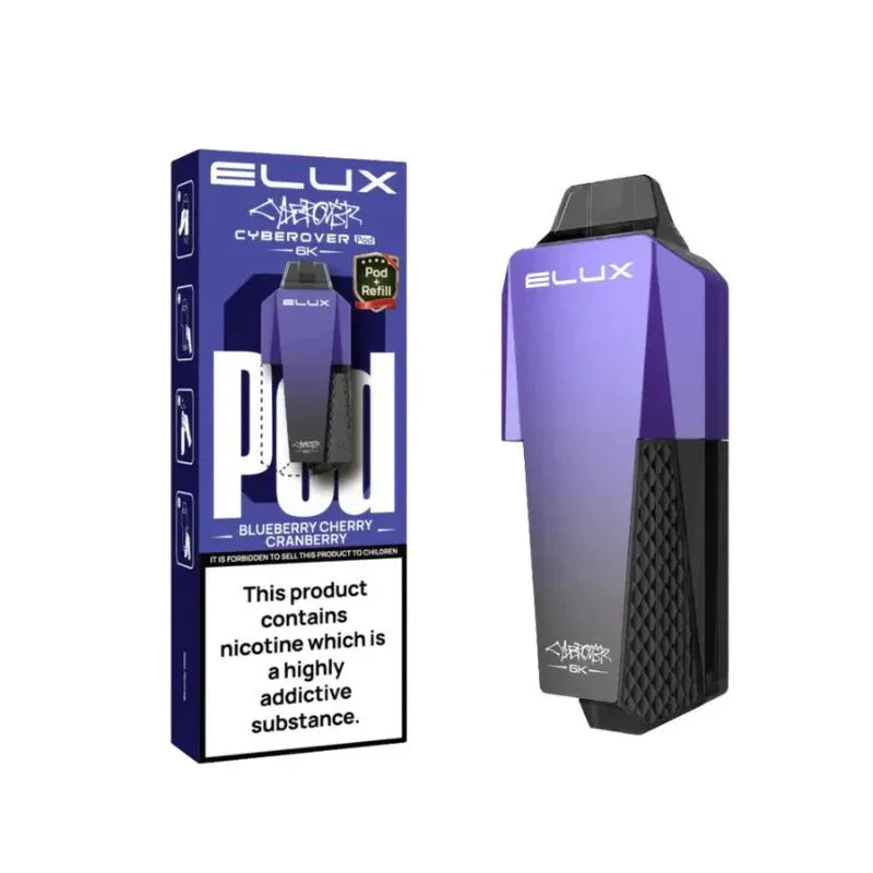 Elux Cyberover 6K Pod Blueberry Cherry Cranberry Flavour