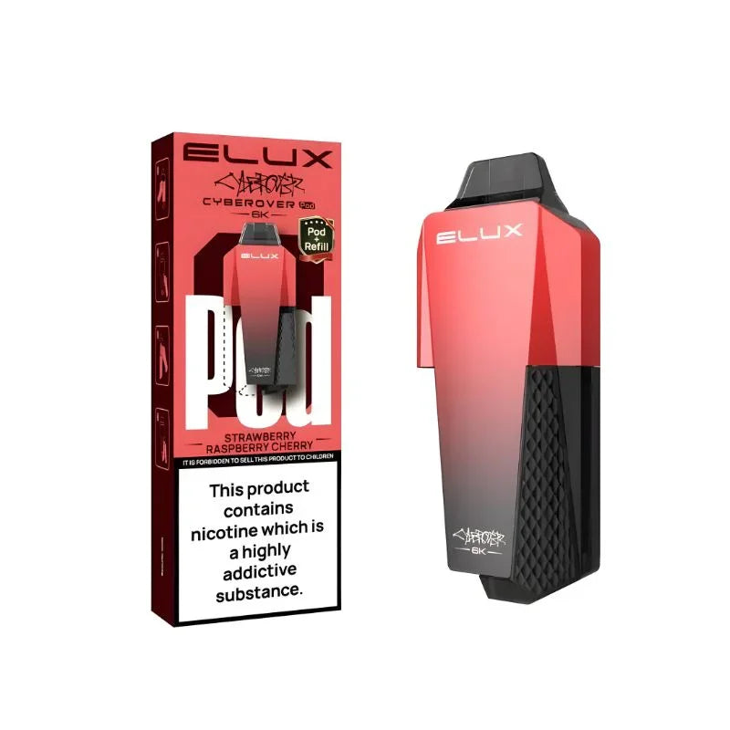 Elux Cyberover 6K Pod Strawberry Raspberry Cherry Flavour