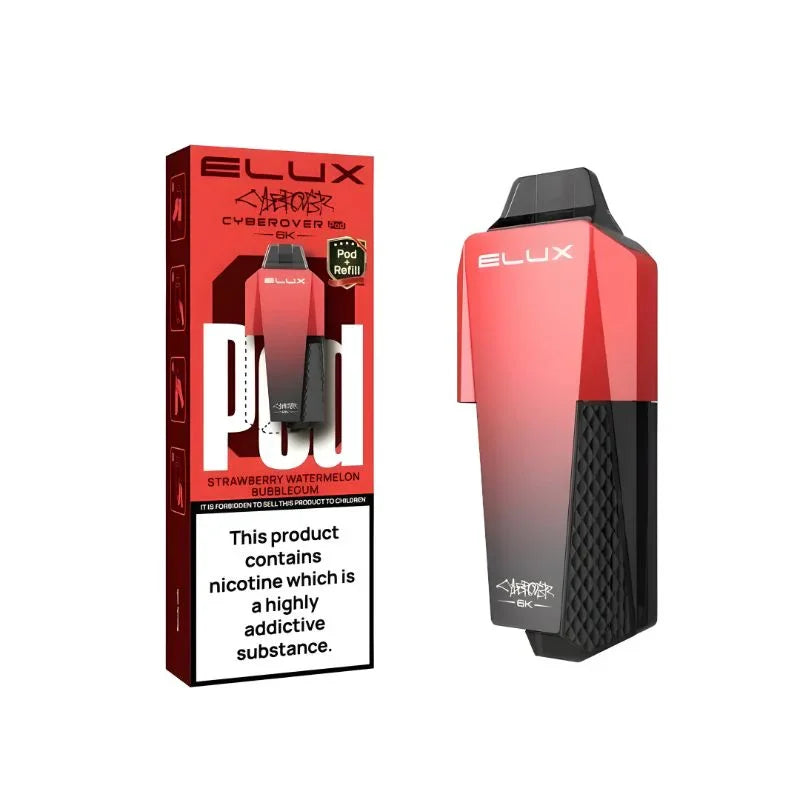 Elux Cyberover 6K Pod Strawberry Watermelon Bubblegum Flavour