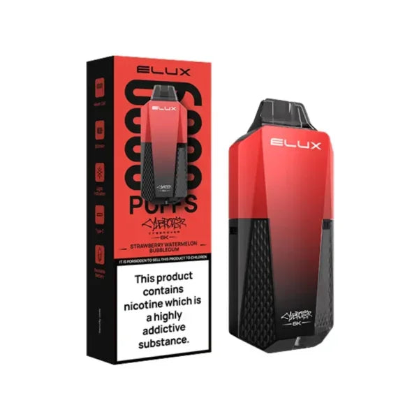 Elux Cyberover 6K Pod Kit Strawberry Watermelon Bubblegum Flavour