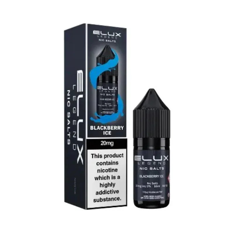 Elux Legend Nic Salt Vape Juice Blackberry Ice Flavour